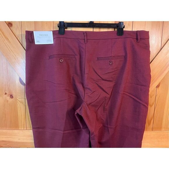 CJ Banks Trousers Perfect Pants 24W Average relaxed Fit high rise reddish brown - Picture 6 of 8